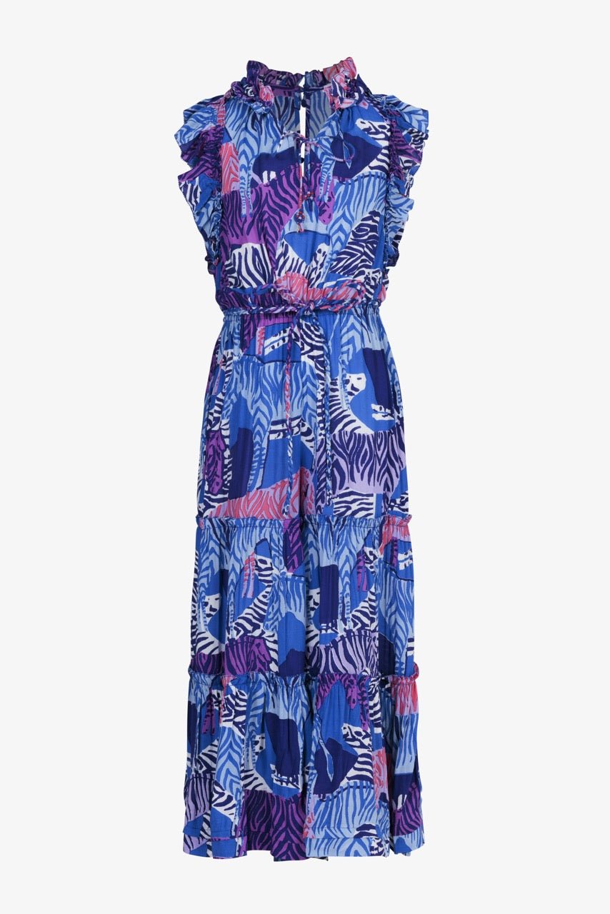 ashanti in blue dress Long Jumpsuit Belene - Blue Ashanti | Spring Collection