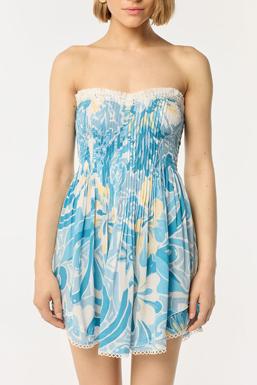 smocked bandeau dress Bandeau Dress Claire