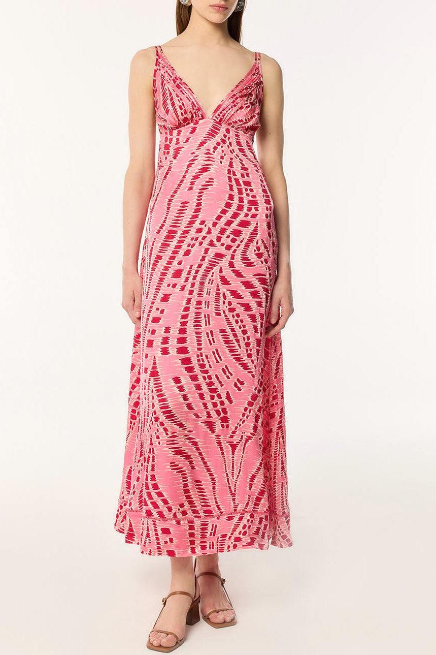 cassandra maxi dress LA VIERGE Brown Cassandra Maxi Dress Brown / L