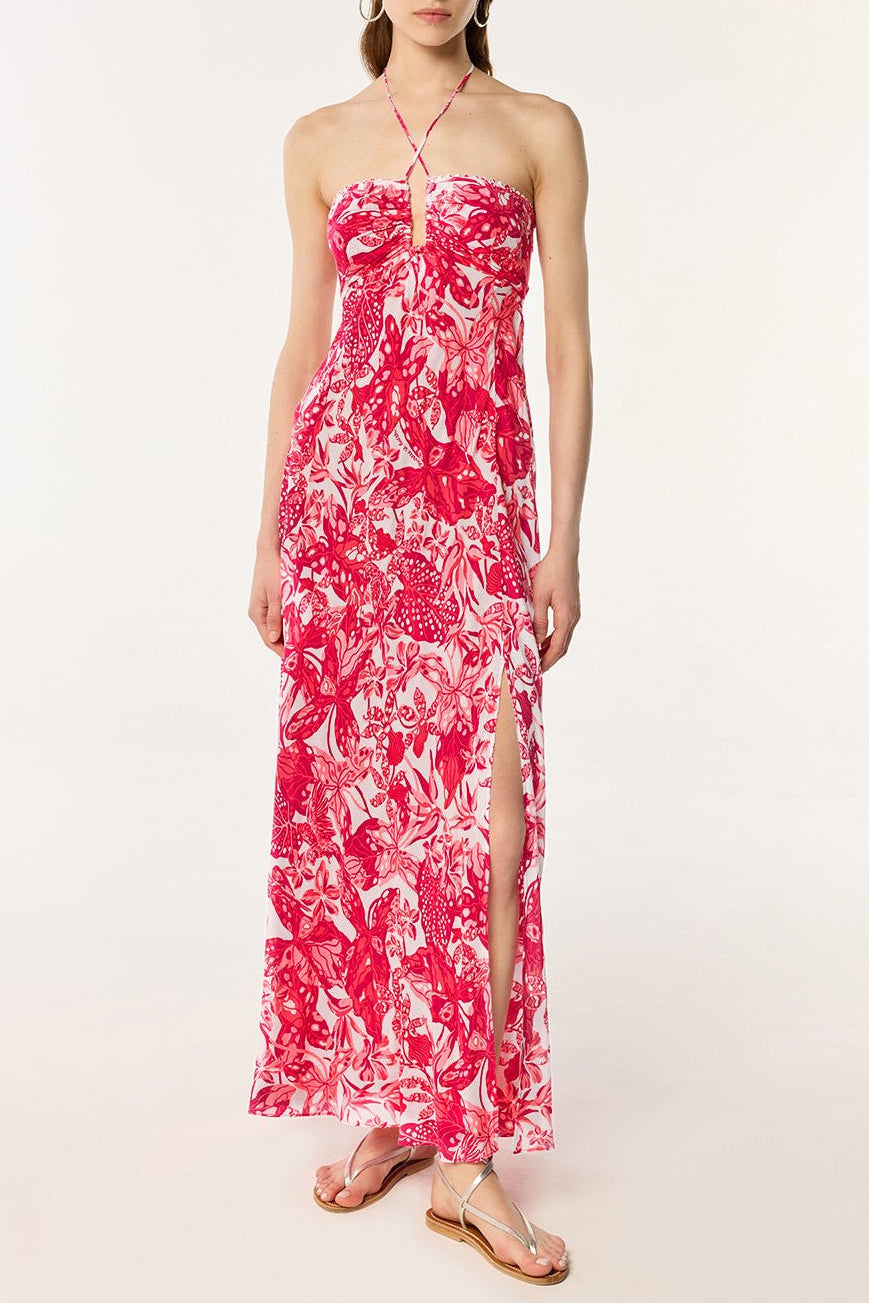 poupette st barth pink dress Long Dress Kora | Pink | L