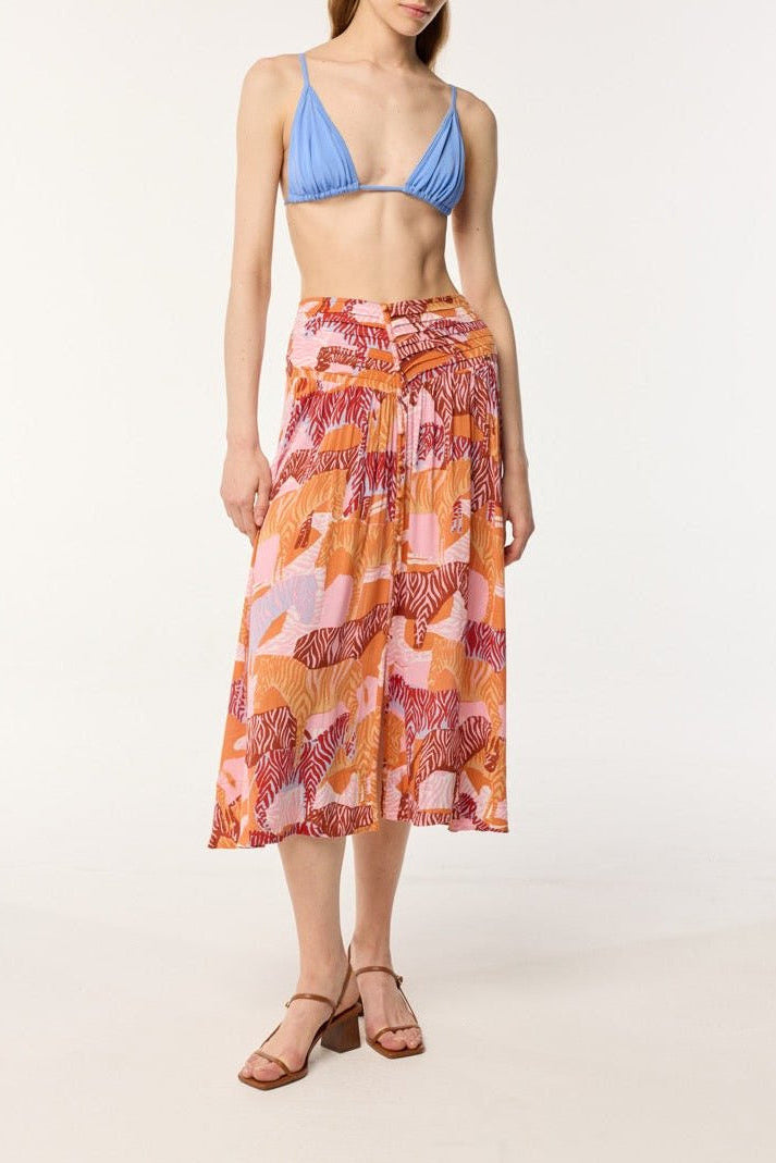 Long Skirt Kikka - Pink Ashanti | Poupette St Barth