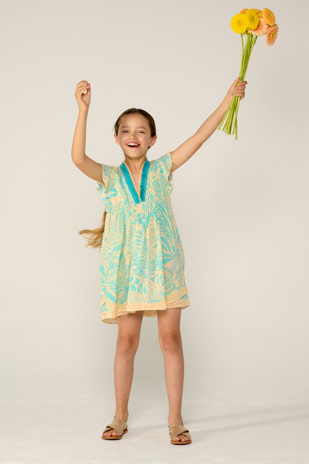 Kids Mini Dress Sasha | Blue | 4 Yrs