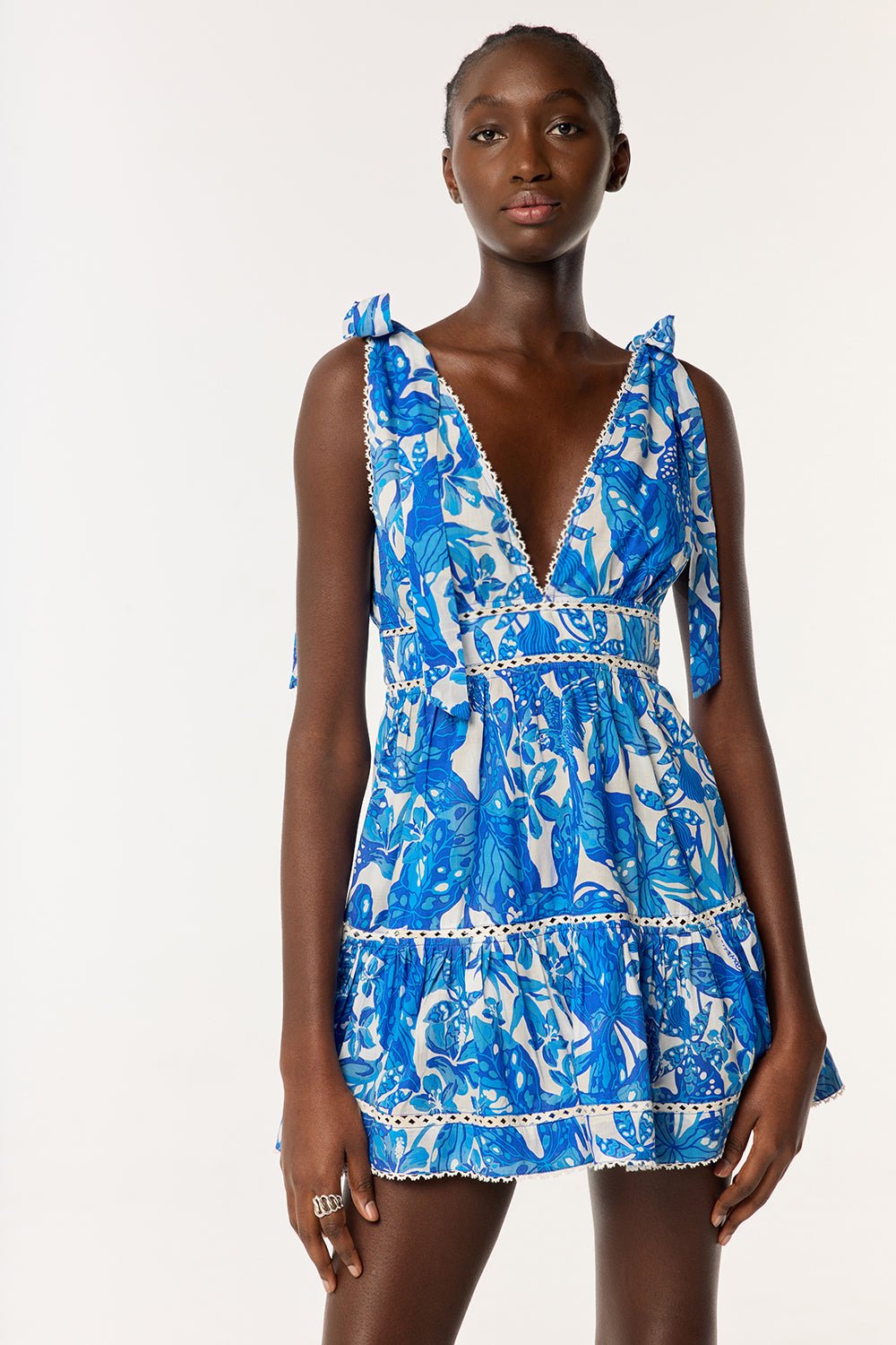 ジルチュ jiltu petit frill dress ブルー 水色 S ジルチュ jiltu petit frill dress ブルー 水色 S