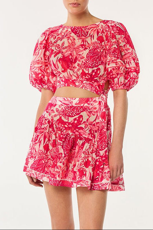 Mini Dress Chantal - Pink Jengel|Resort Collection|Poupette St Barth