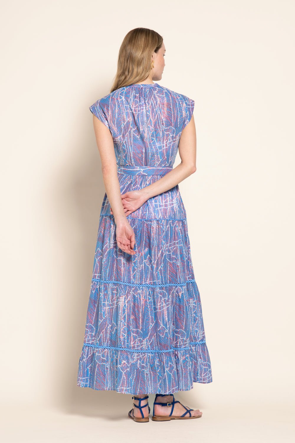 Robe Longue Kora - Blue Akoya