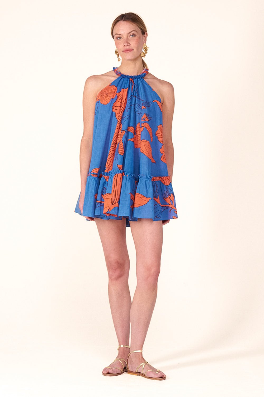Mini Dress Cleo | Blue | SM | Poupette St Barth Mini Dress Cleo | Blue | SM | Poupette St Barth