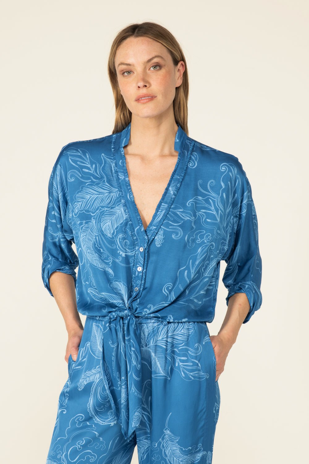 Shirt Azia - Blue Reef