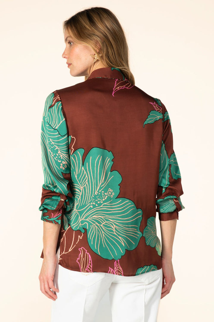 Chemise Eileen - Brown Hibiscus