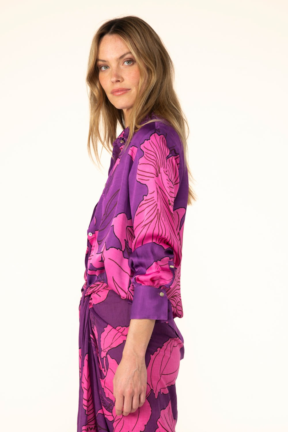 Chemise Eileen - Purple Hibiscus