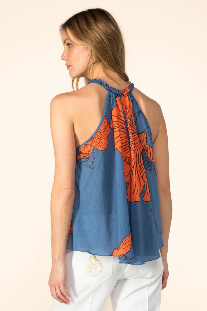 Top Cleo - Blue Hibiscus - Poupette St Barth
