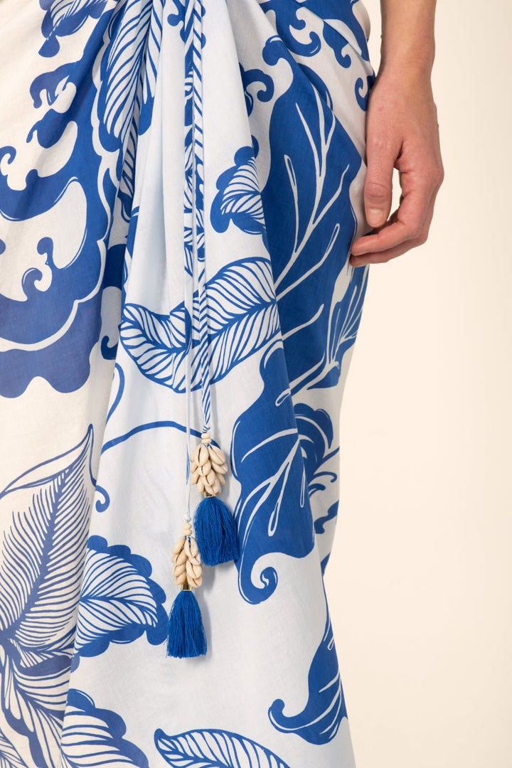 Long Skirt Uma - Blue Reef Wave - Poupette St Barth