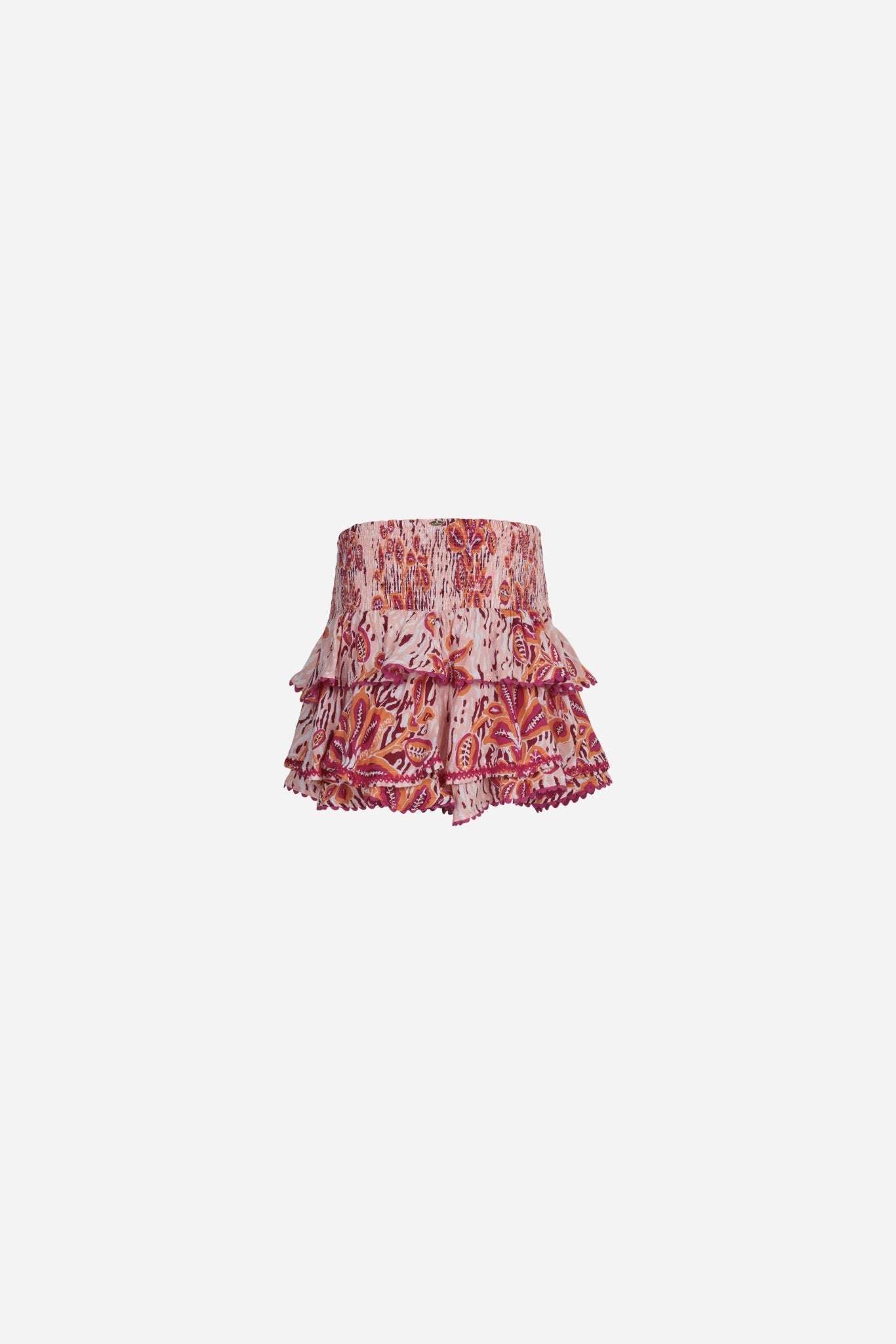 Mini Skirt Alizee - Pink Exotic Forest | Spring Collection