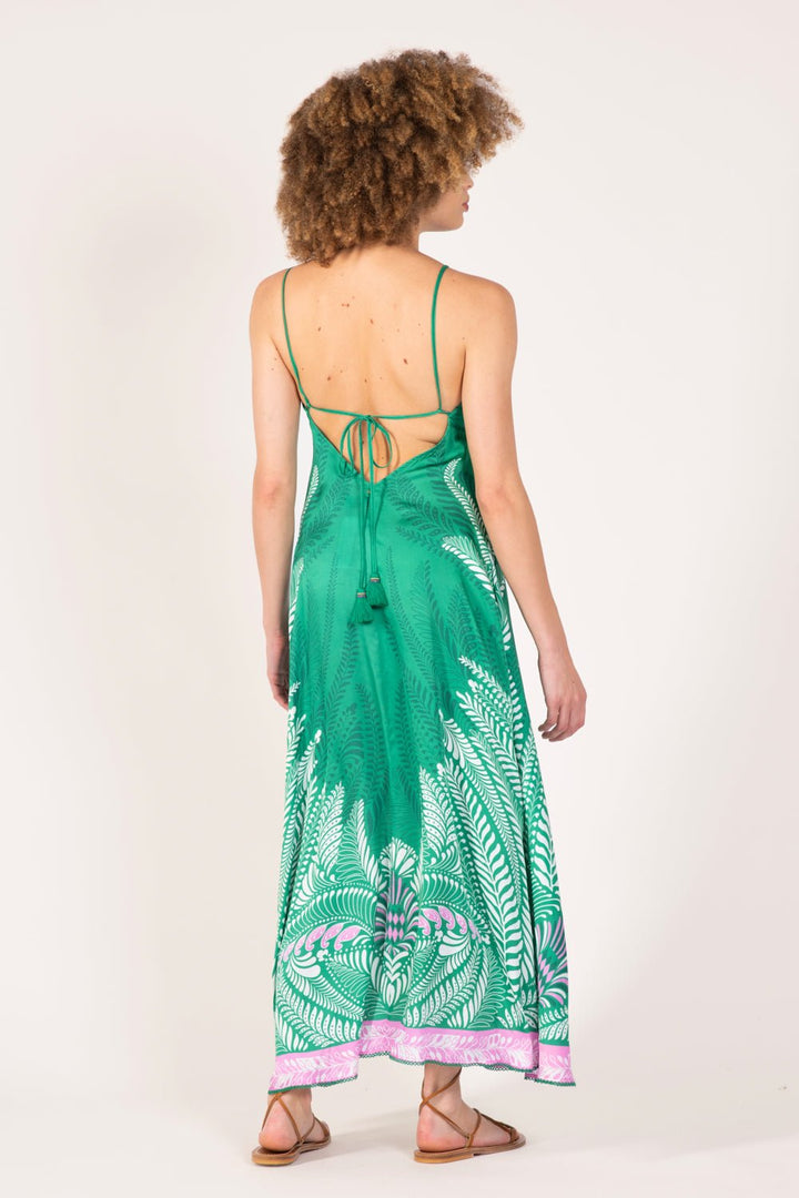 Long Dress Denise - Green Oolong