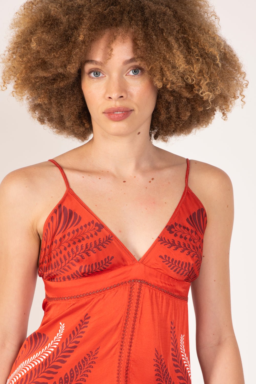 Long Dress Denise - Orange Oolong