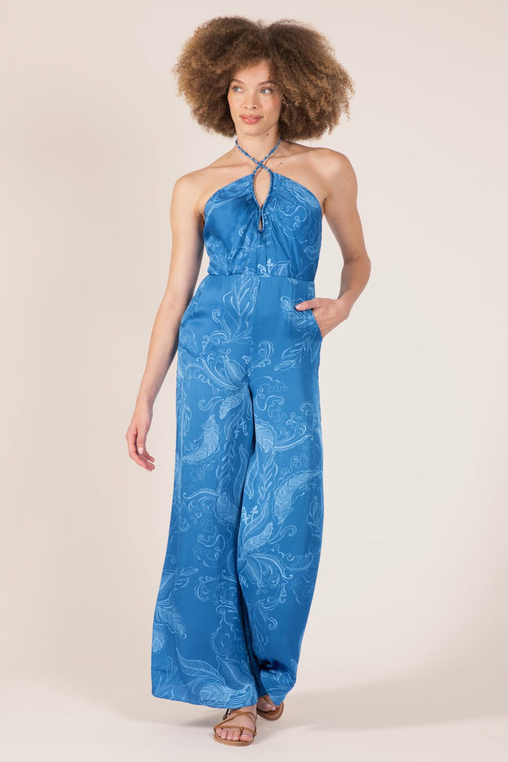 Long Jumpsuit Cilia - Blue Reef