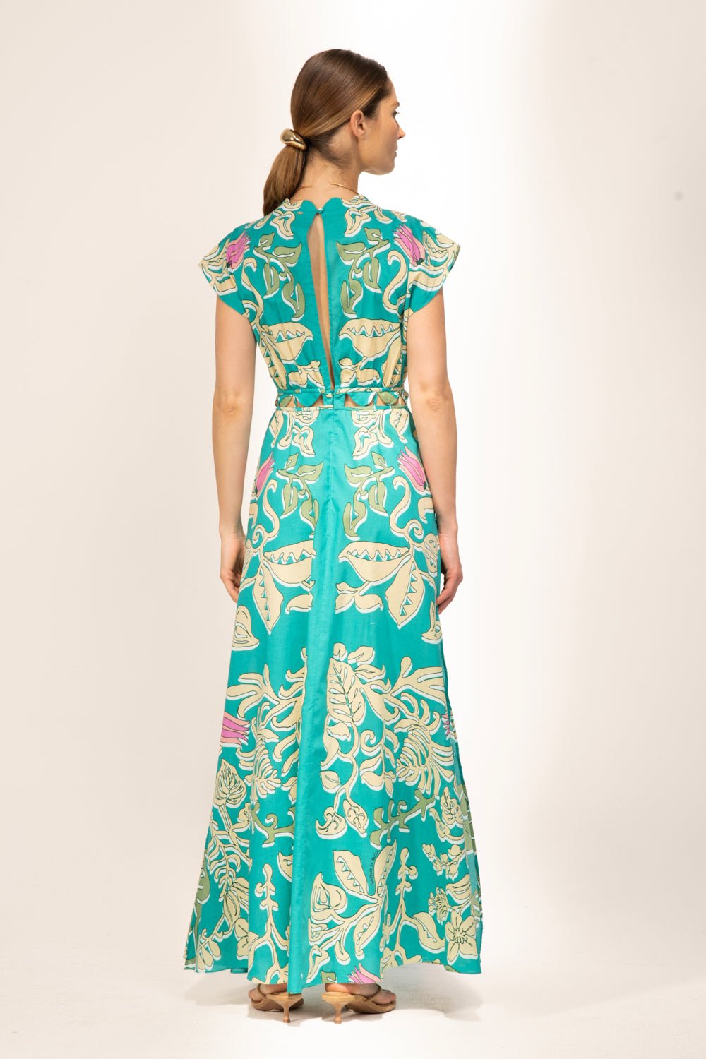 Robe Longue Noreen - Turquoise Ritual