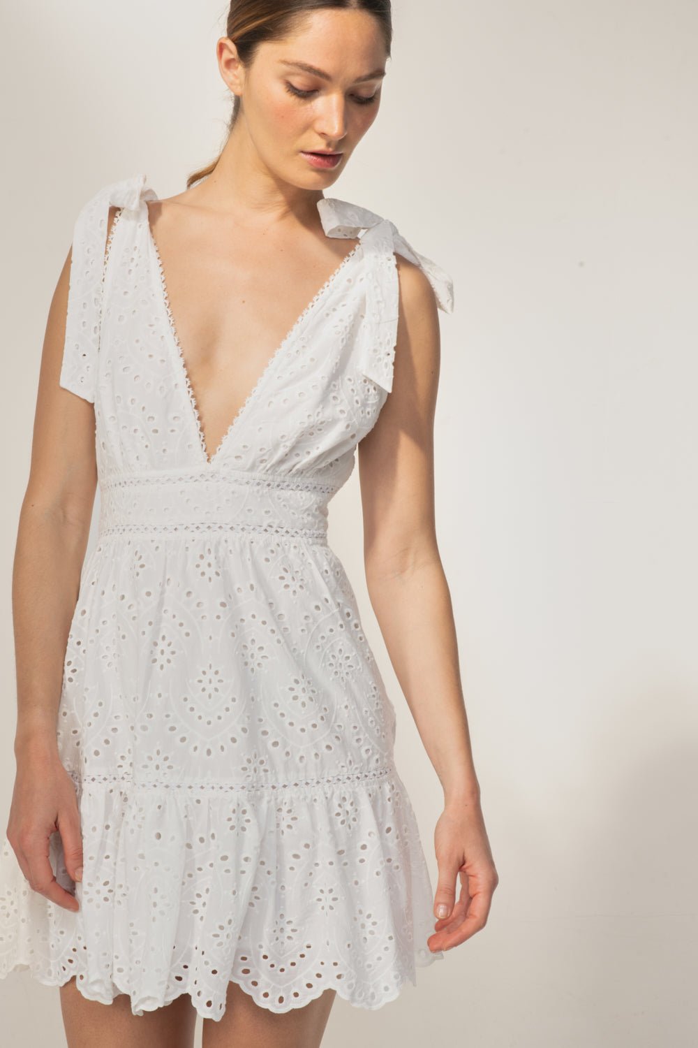 Mini Dress Cara - Natural White