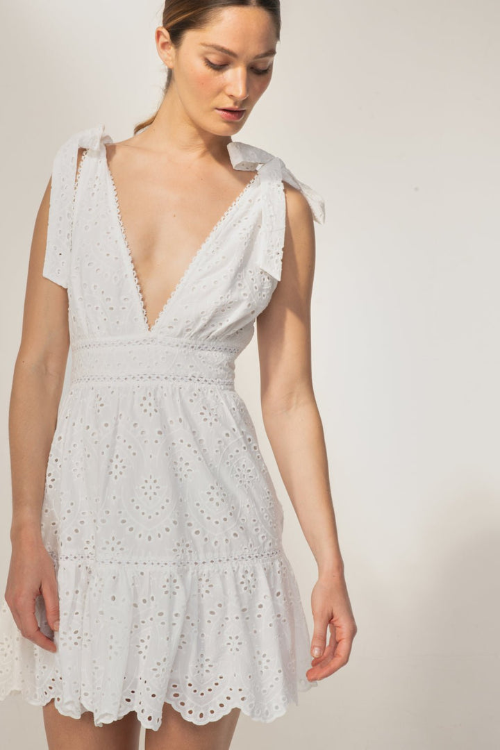 Mini Dress Cara - Natural White