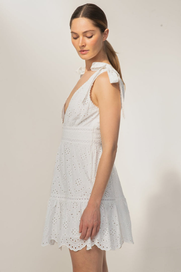 Mini Dress Cara - Natural White