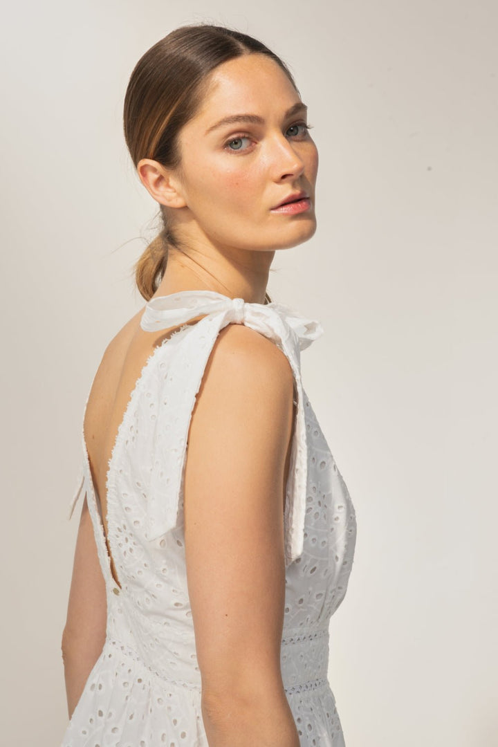 Mini Dress Cara - Natural White