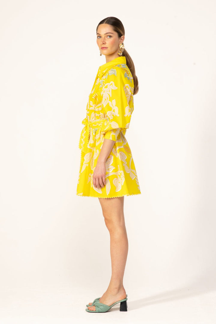 Mini Dress Conti - Yellow Ritual - Poupette St Barth