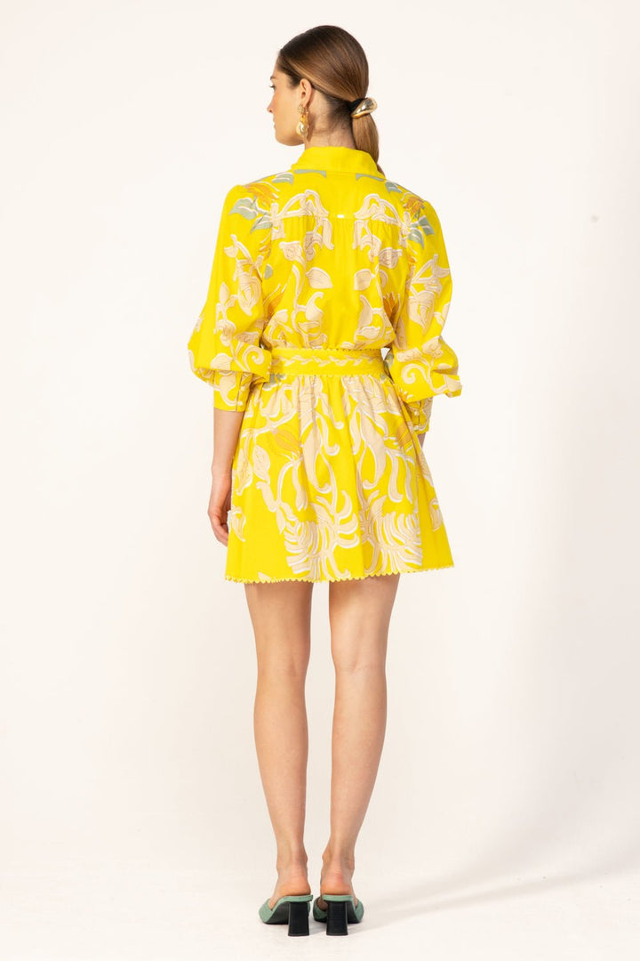 Mini Dress Conti - Yellow Ritual - Poupette St Barth