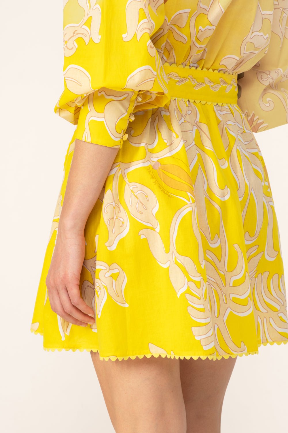 Mini Dress Conti - Yellow Ritual - Poupette St Barth