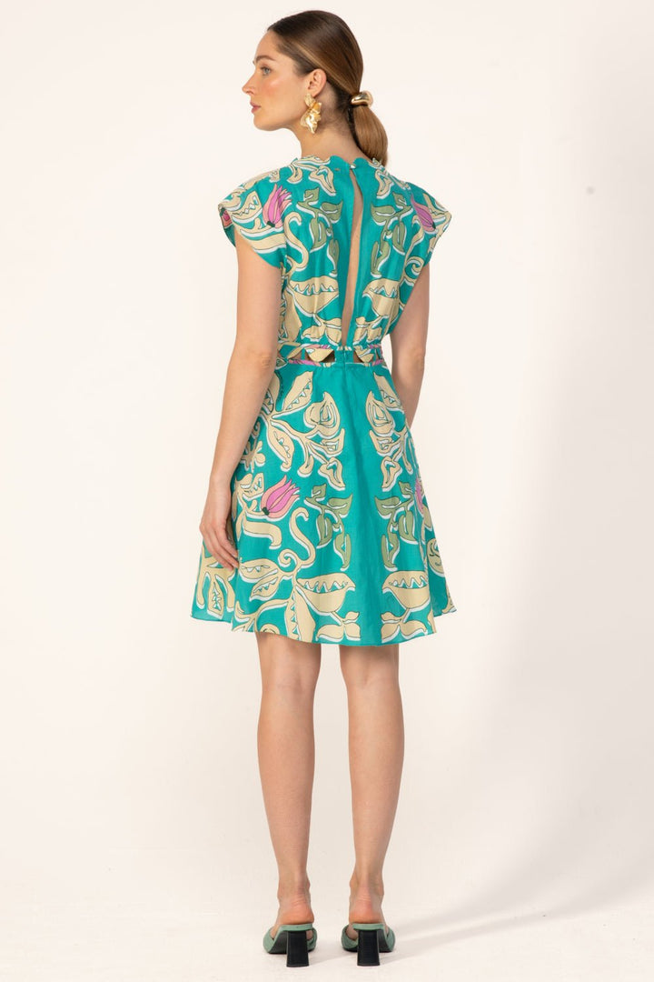Robe Courte Hazel - Turquoise Ritual