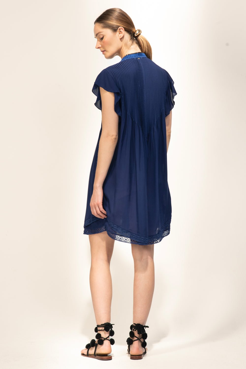 Mini Dress Sasha - Navy - Poupette St Barth
