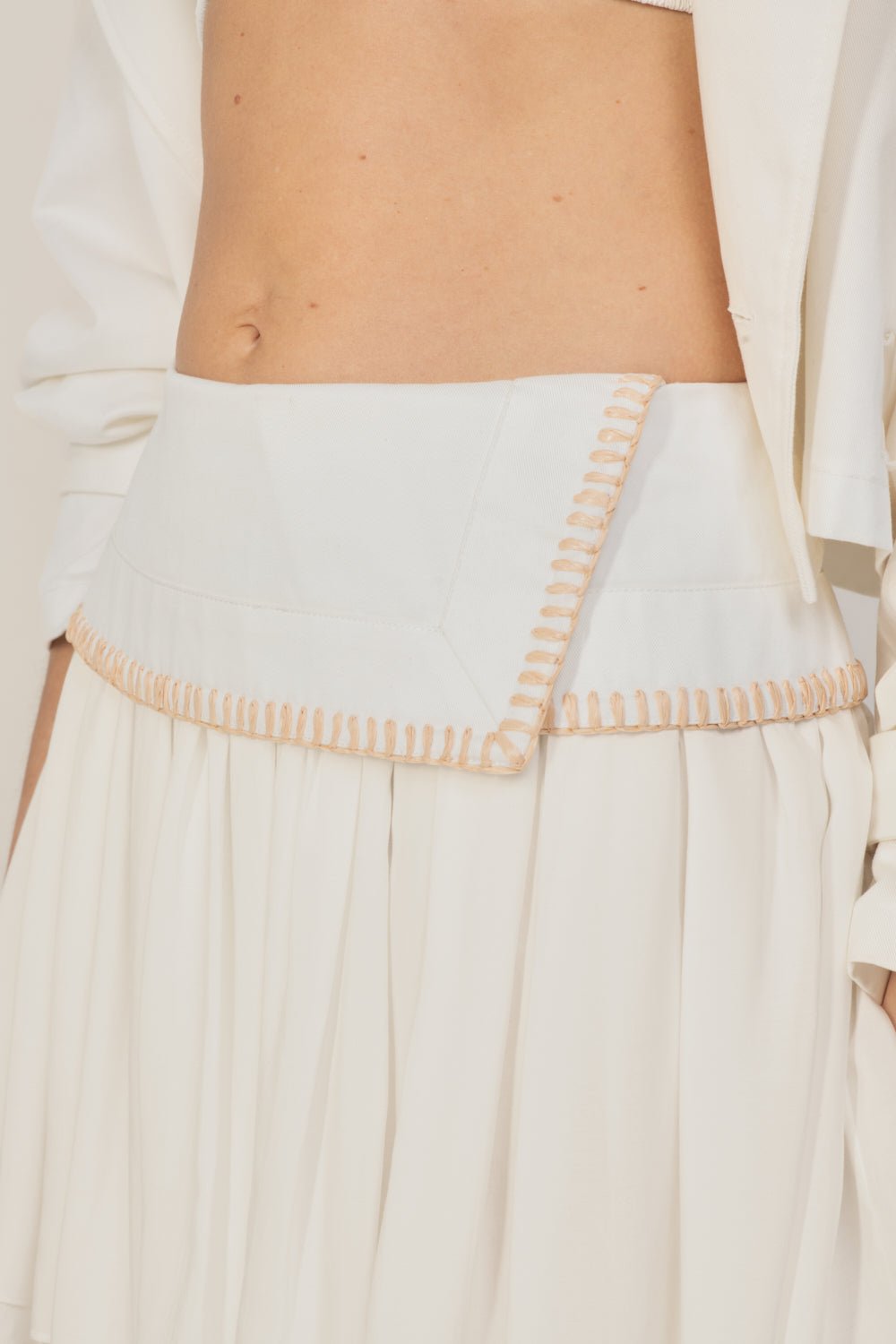 Mini Skirt Isla - Natural White Provence