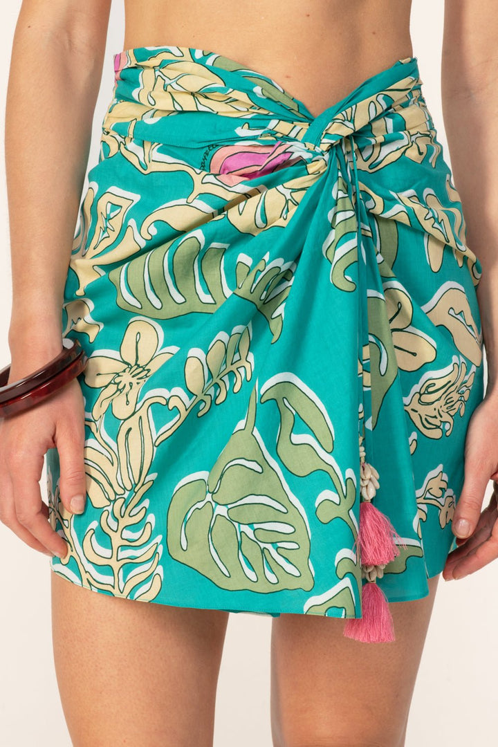 Mini Skirt Tilda - Turquoise Ritual - Poupette St Barth