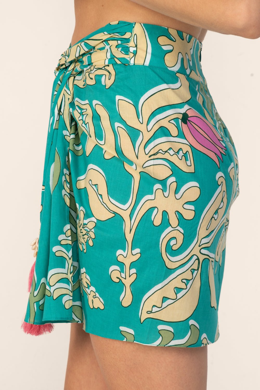 Mini Skirt Tilda - Turquoise Ritual - Poupette St Barth
