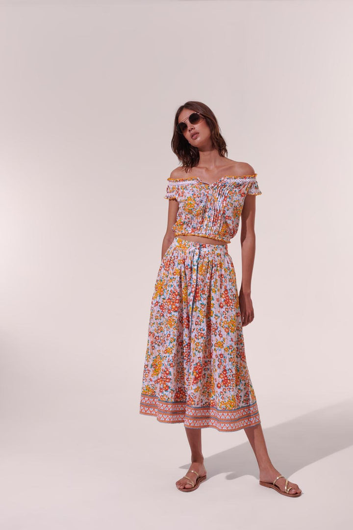 Top Alba - Orange Aquarelle