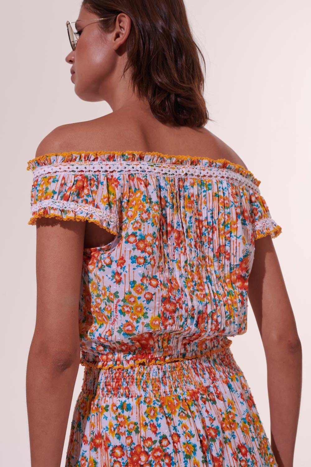 Top Alba - Orange Aquarelle