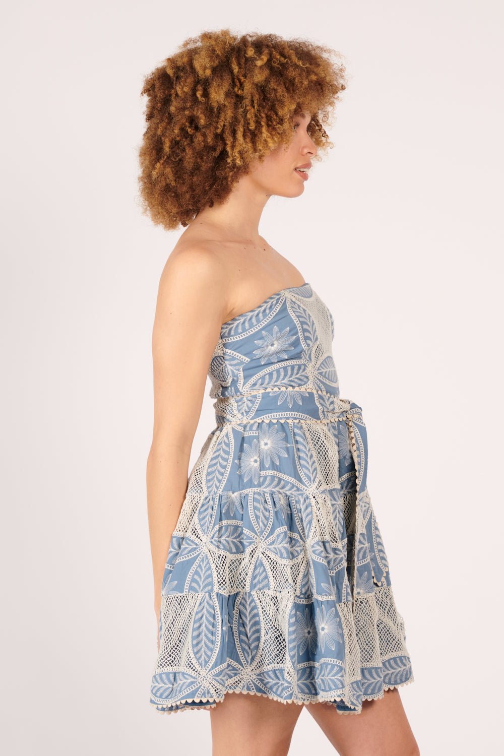 Bandeau Dress Christine - Blue