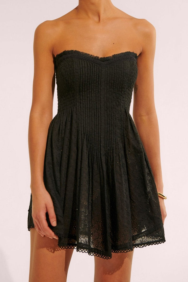 Bandeau Dress Claire - Black - Poupette St Barth