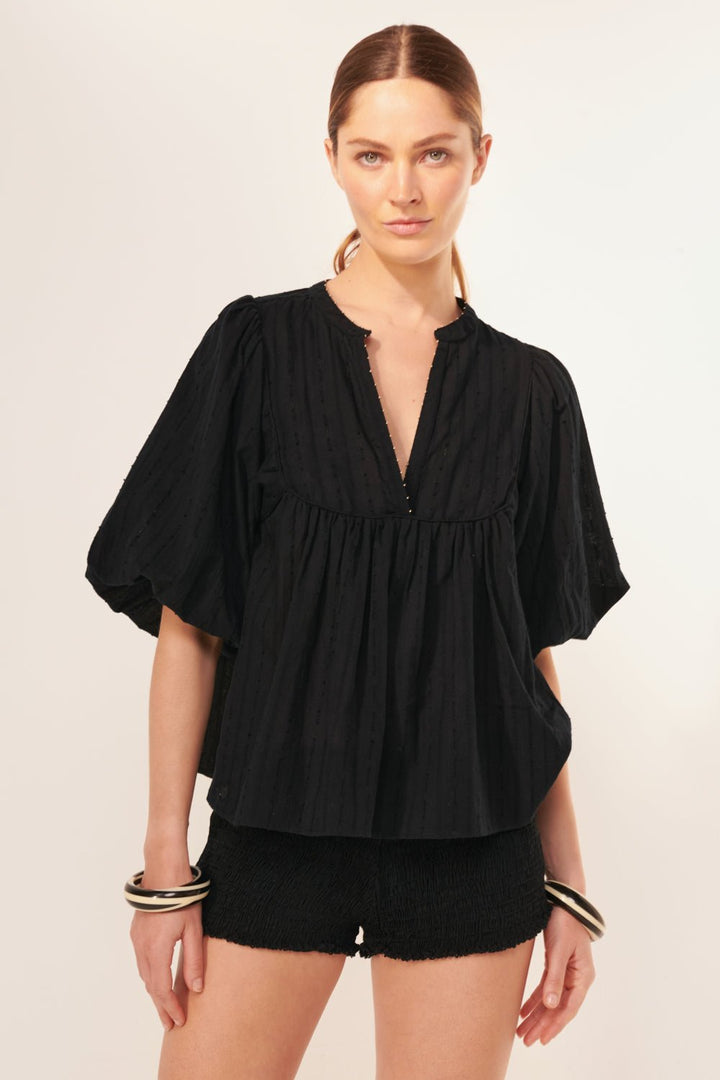 Blouse Flores - Black