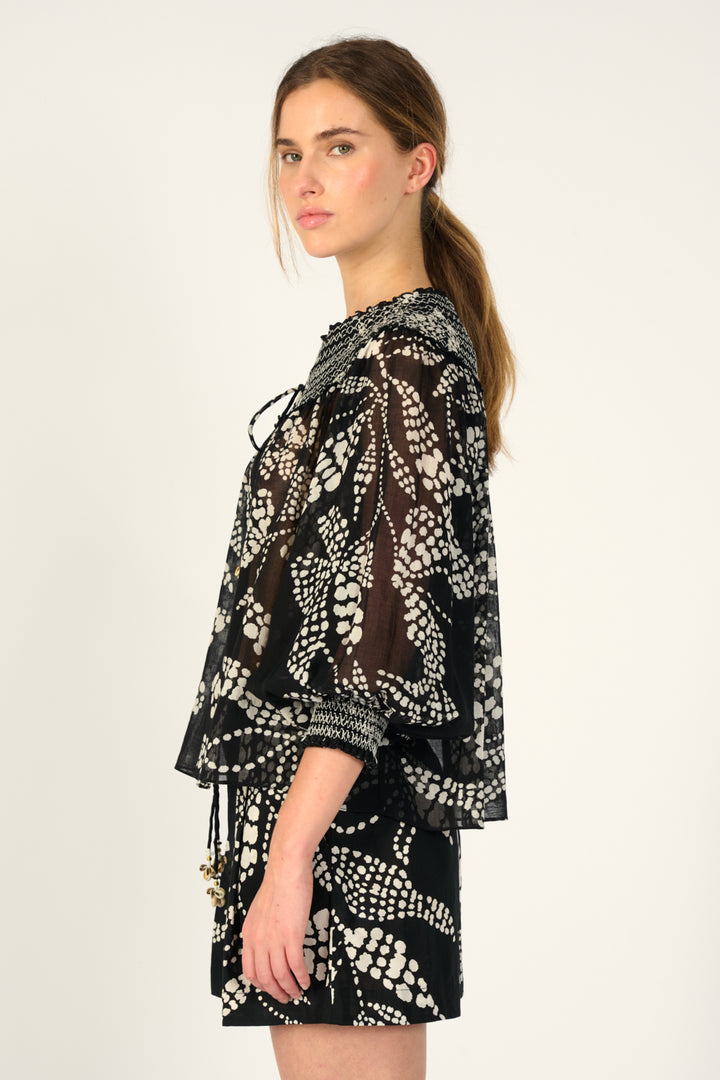 Blouse Ysee - Black Austral - Poupette St Barth