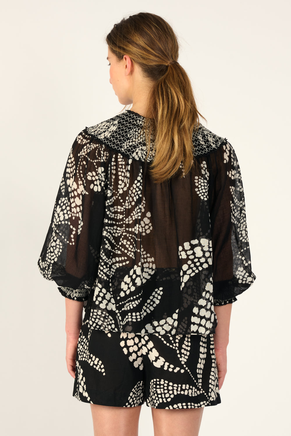 Blouse Ysee - Black Austral - Poupette St Barth