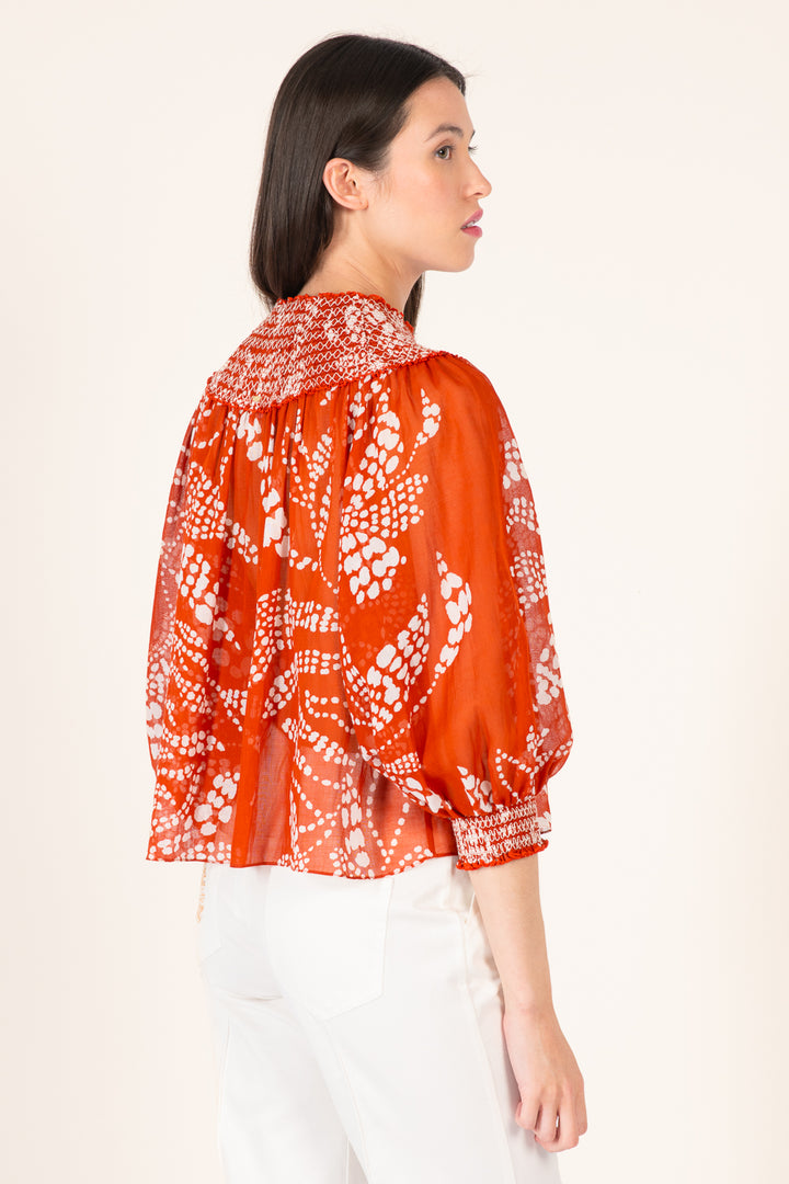 Blouse Ysee - Paprika Austral - Poupette St Barth