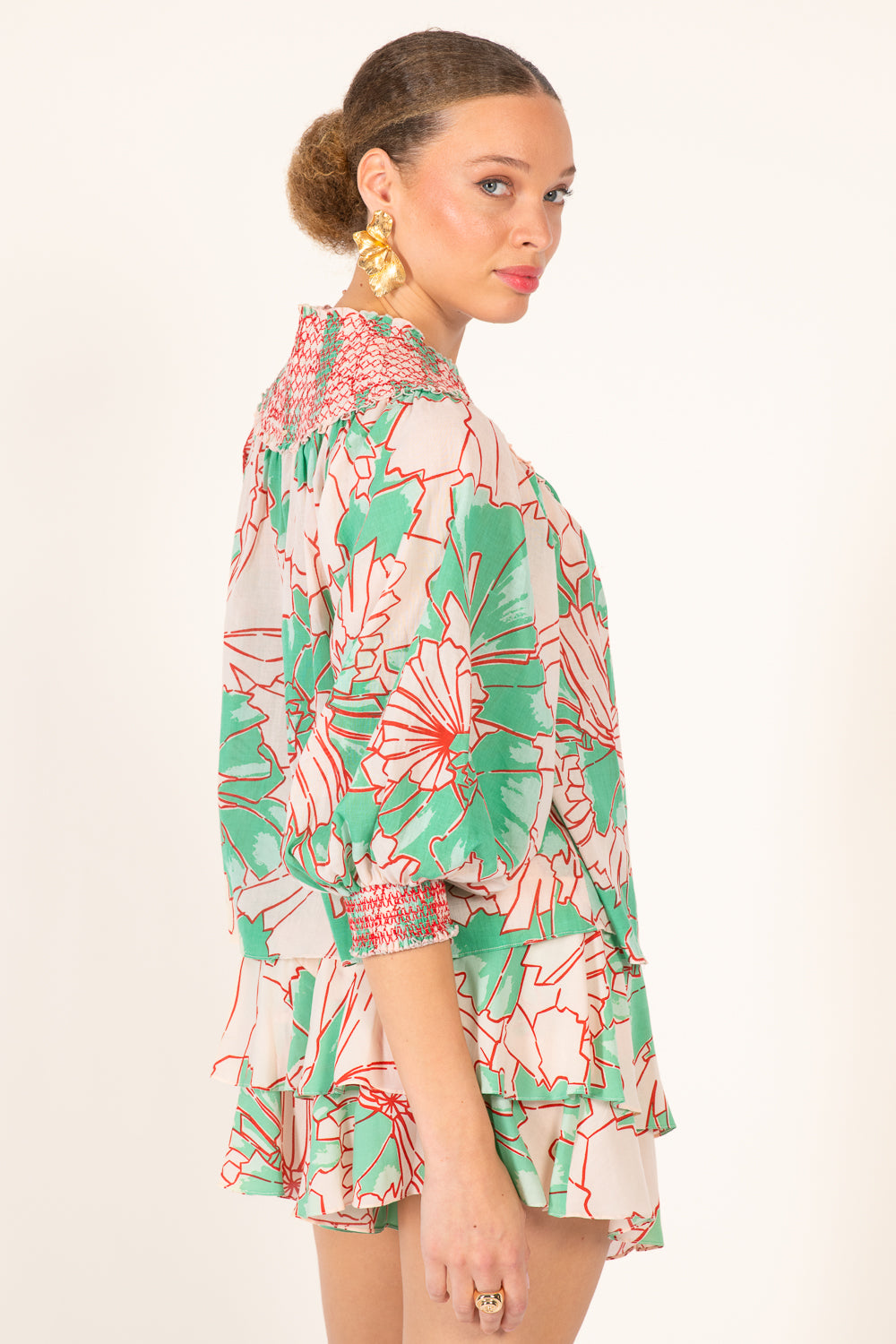 Blouse Ysee - Green Petal - Poupette St Barth