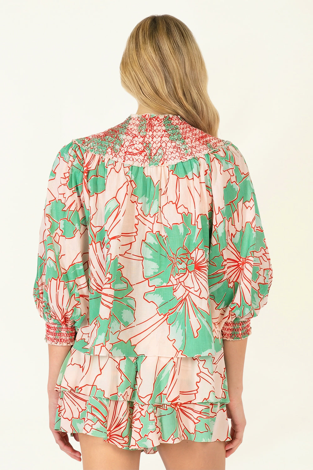Blouse Ysee - Green Petal - Poupette St Barth