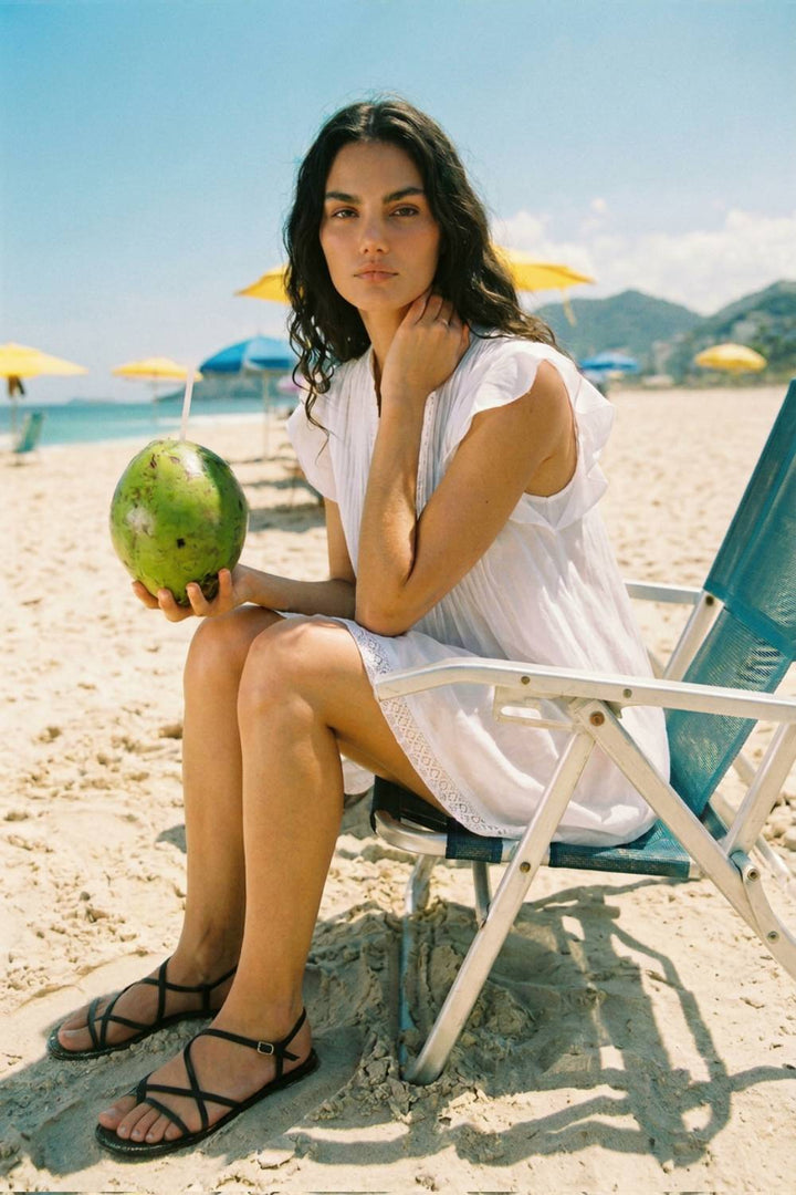 Mini Dress Sasha - Optic White - Poupette St Barth