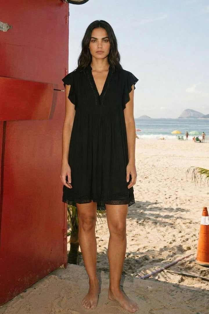 Mini Dress Sasha - Black - Poupette St Barth