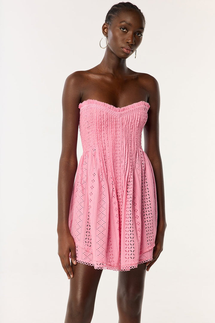 Robe Bandeau Claire - Begonia Pink