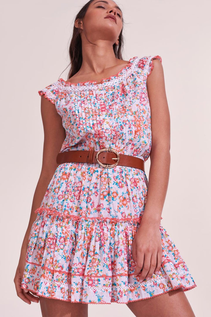 Mini Dress Alba - Pink Aquarelle