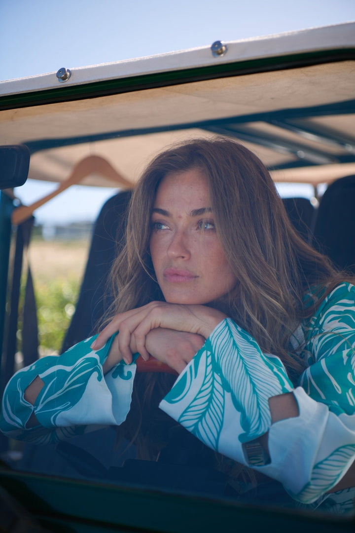 Jacket June - Green Reef Wave