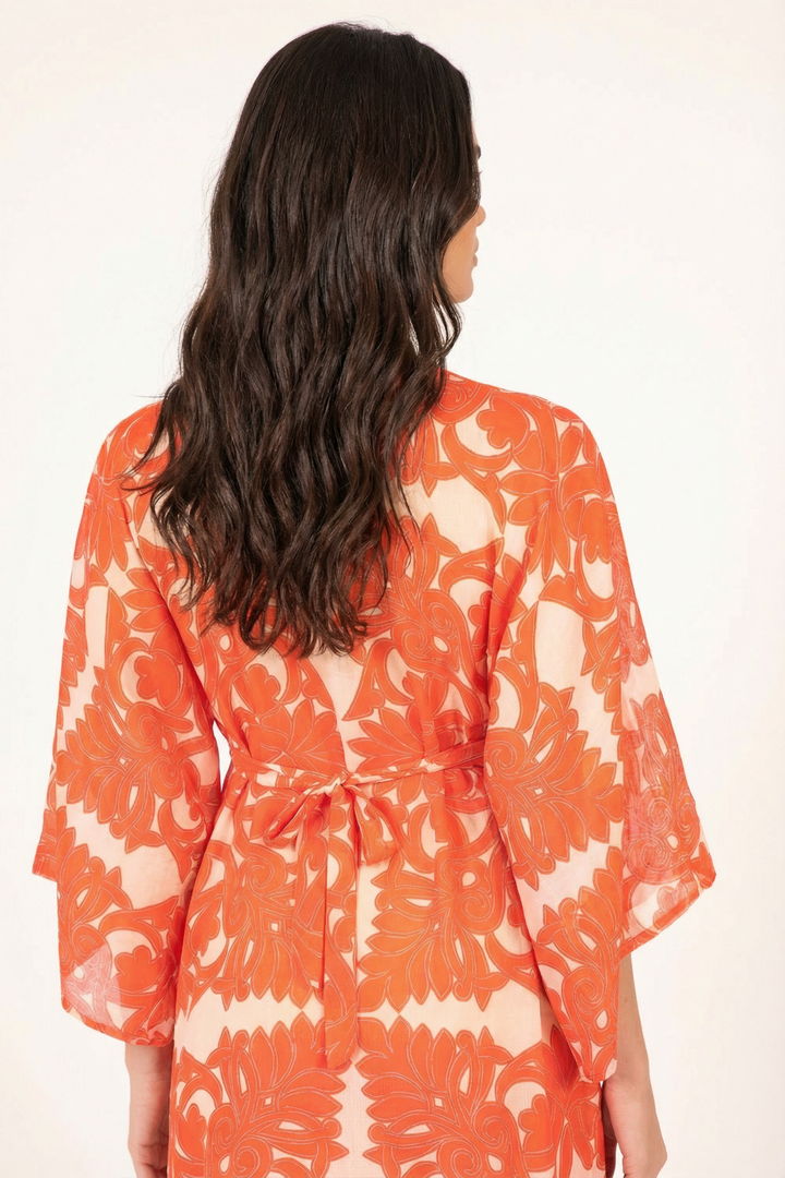 Kaftan Sol - Orange Mantra - Poupette St Barth