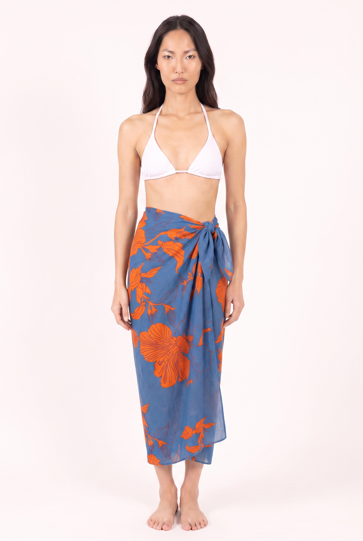 Sarong Bonnie - Blue Hibiscus