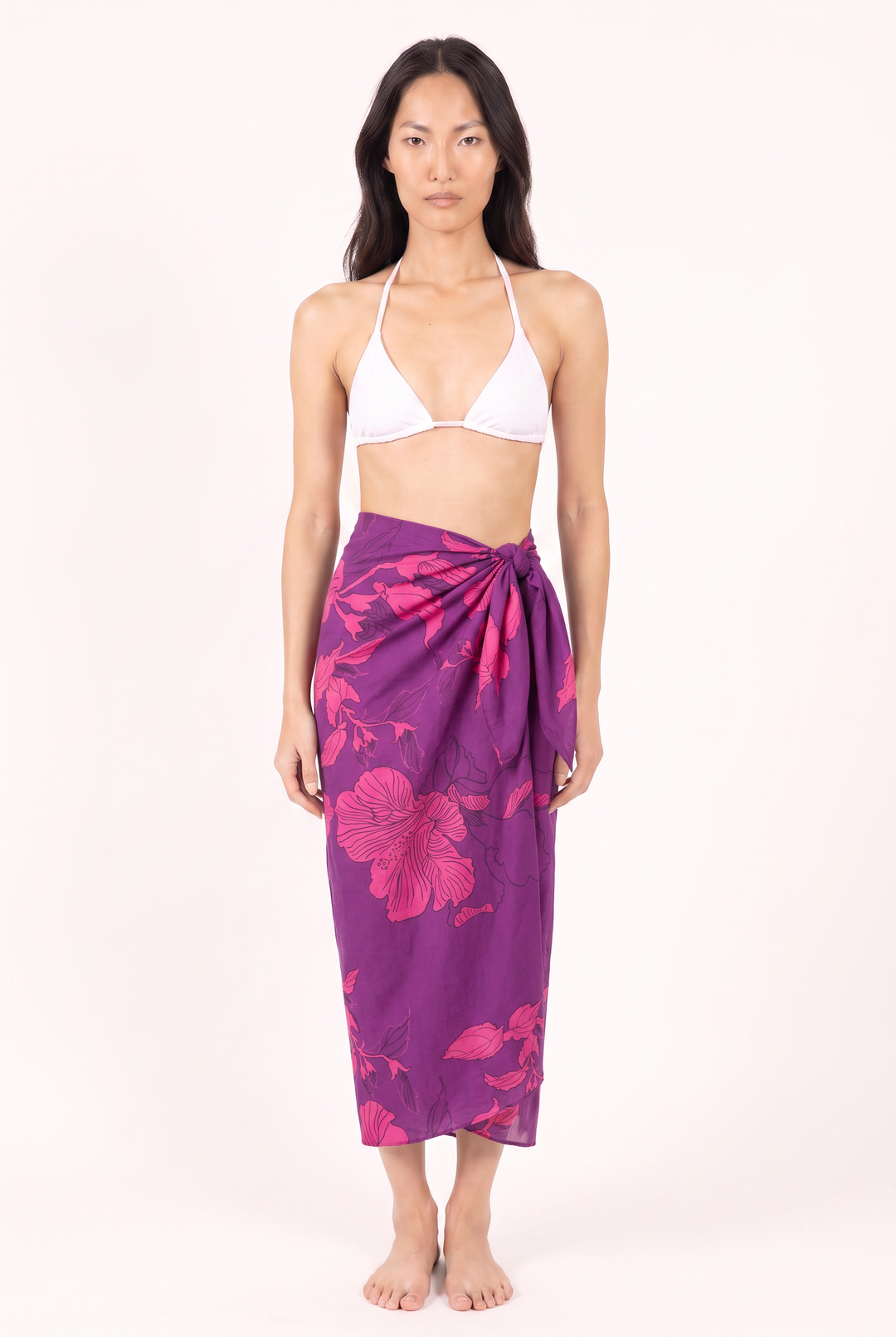 Sarong Bonnie - Purple Hibiscus
